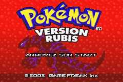 Pokemon - Ruby Version: Title